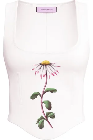 MACCAPANI Floral-print top