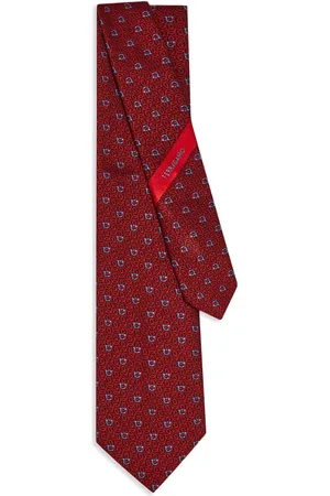Salvatore Ferragamo Gancini jacquard tie