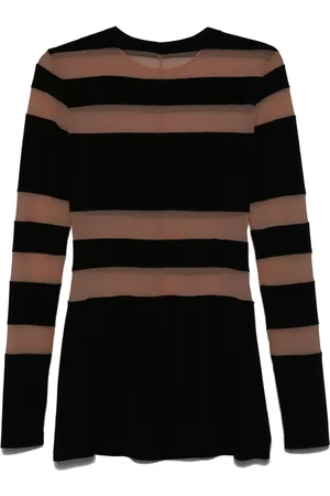 Norma Kamali Spliced Pickeball mini dress