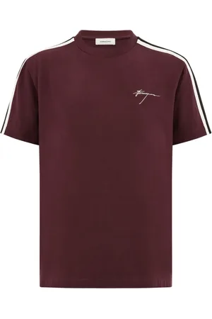 Salvatore Ferragamo Side-stripe cotton t-shirt