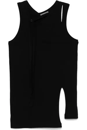 YOHJI YAMAMOTO Strap-detail tank top