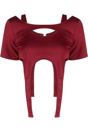 HELIOT EMIL Cropped asymmetric T-shirt