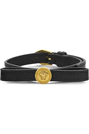 VERSACE Gianni Ribbon leather bracelet