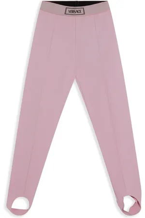 VERSACE Logo-waistband leggings