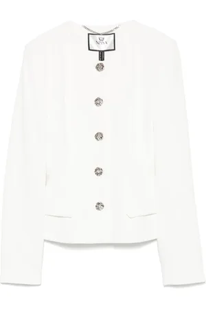 NISSA Floral-buttons blazer