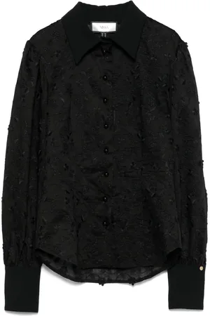 NISSA Floral-embroidered shirt