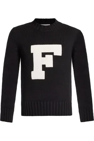 Salvatore Ferragamo Flocked logo jumper