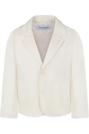 Trussardi Embroidered logo blazer