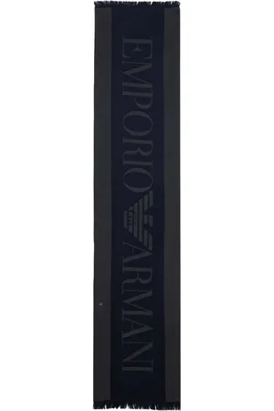 Emporio Armani Logo-jacquard scarf