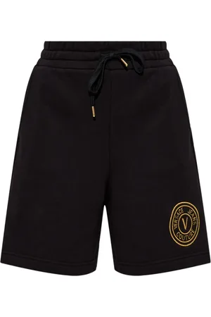 VERSACE Embroidered logo shorts