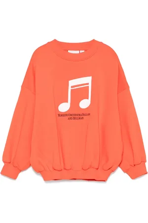 Mini Rodini Note-embroidered sweatshirt