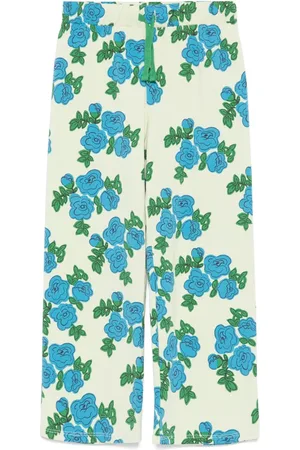 Mini Rodini Roses-print trousers