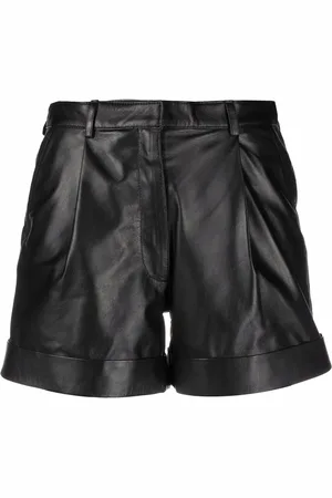 Manokhi Jett high-waisted leather shorts