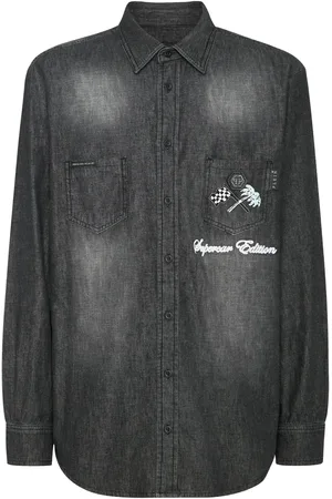 Philipp Plein Cars Racing denim shirt
