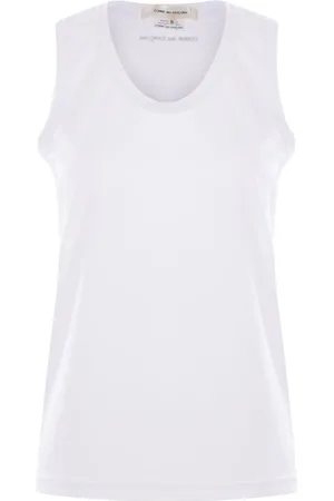 Comme des Garçons Branded sleeveless t-shirt