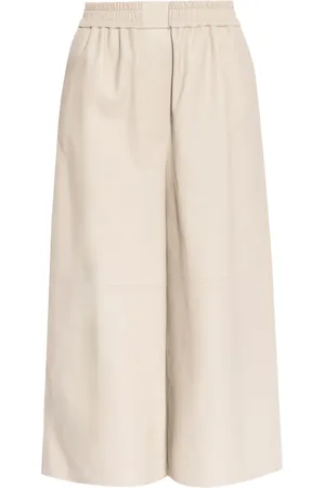 Loewe Cropped leather trousers