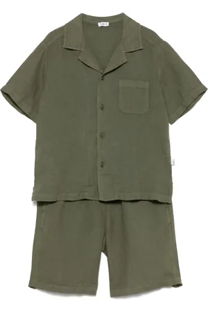 Il gufo Linen shorts set