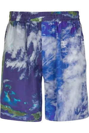 Balmain Earth-print shorts
