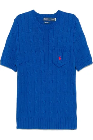 Ralph Lauren Cable-knit short-sleeve top