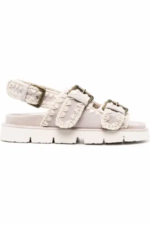 Mou Bio crochet-stitch sandals