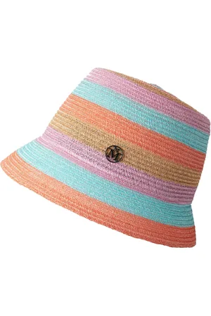 Le Mont St Michel New Souna striped straw bucket hat