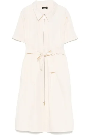 add Belted midi dress