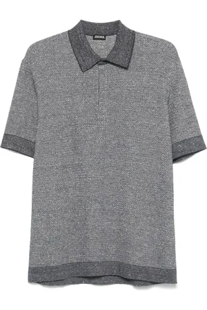 Ermenegildo Zegna Patterned-jacquard polo shirt
