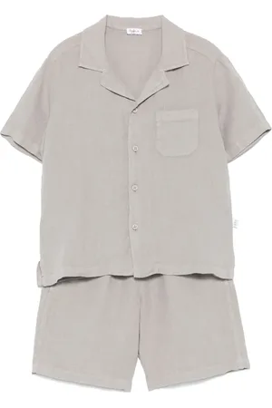 Il gufo Linen shorts set