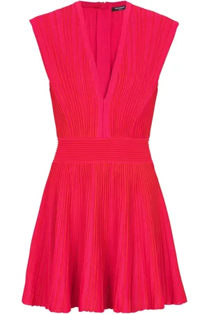 Balmain Raised-seam mini dress