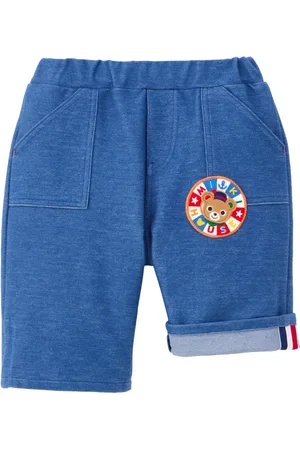 Miki House Bear-patch shorts