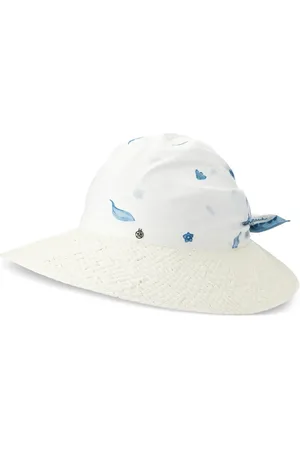 Le Mont St Michel Linette floral-print visor hat