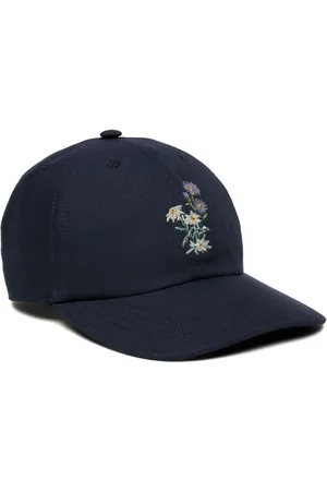 Bally Floral-embroidered baseball cap