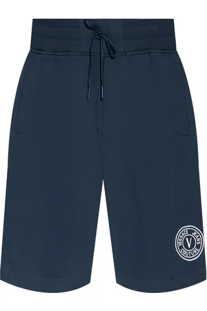 VERSACE Logo-embroidered track shorts