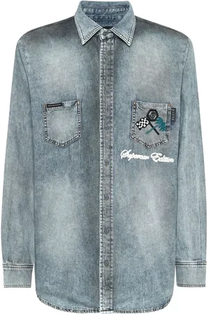 Philipp Plein Cars Racing denim shirt