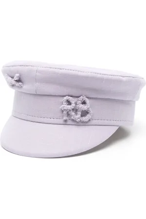 Ruslan Baginskiy Monogram linen baker boy hat