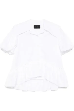 Simone Rocha Sailor-collar puff-sleeves shirt