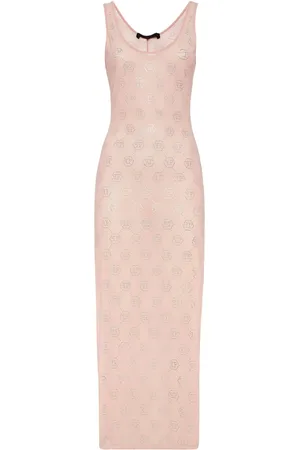 Philipp Plein Monogram midi dress