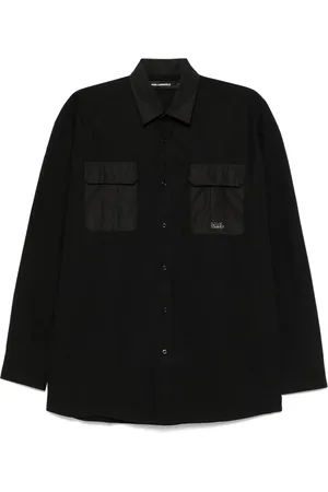 Karl Lagerfeld Logo-plaque shirt