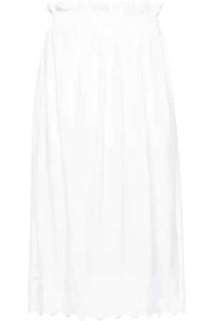 Simone Rocha Elasticated gathered ruffle skirt