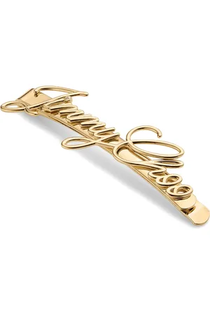 Jimmy Choo Logo Script hair clip