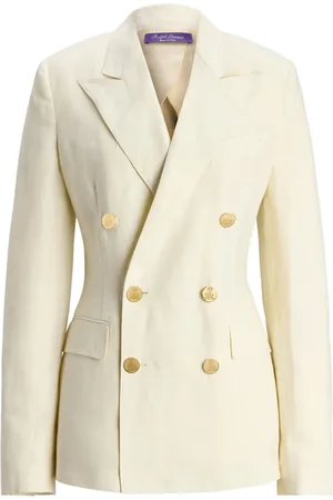 Ralph Lauren V-neck linen blazer
