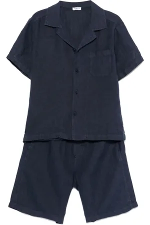 Il gufo Linen shorts and shirt set
