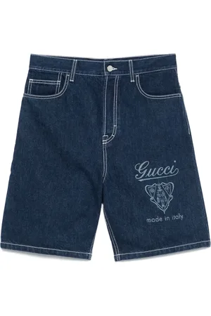 Gucci Lasered denim shorts
