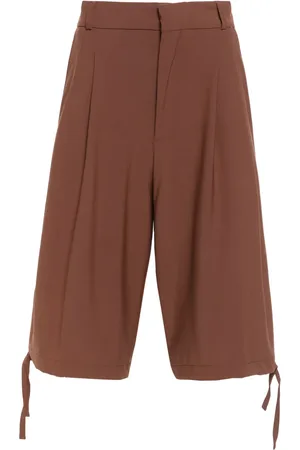 BONSAI Pleat-detail shorts