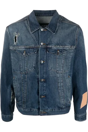 A-cold-wall* Distressed-finish denim jacket