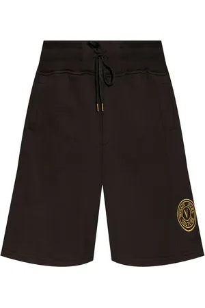 VERSACE Logo-embroidered shorts