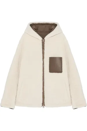 YVES SALOMON Reversible shearling hooded jacket