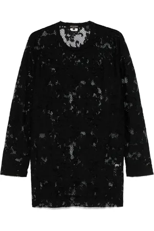 Comme des Garçons Floral-lace T-shirt