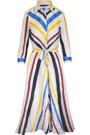 SARA ROKA Striped midi dress