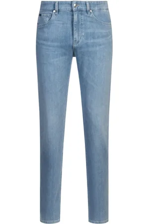 HUGO BOSS Logo patch straight-leg jeans